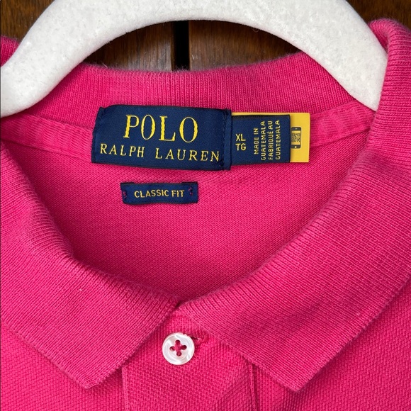 Polo by Ralph Lauren Men's Vibrant Pink Polo Shirt - Picture 2 of 4